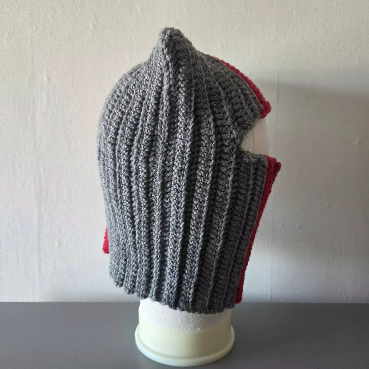 Balaclava crochet - vue de dos, style pop culture fait main