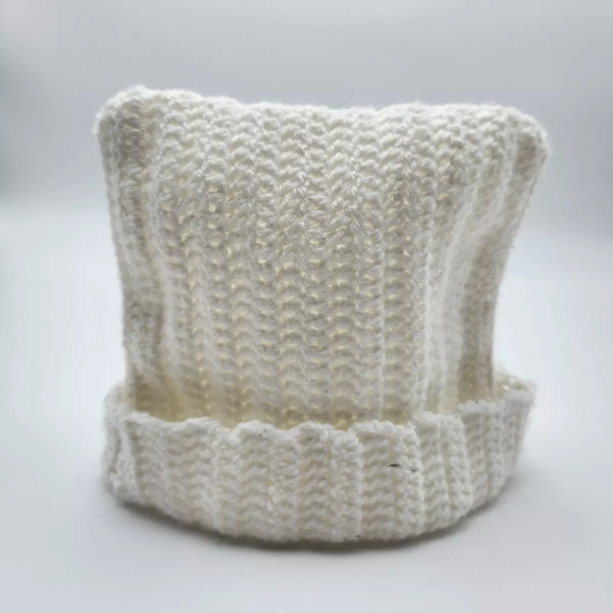 Bonnet chat en crochet fait main - taille enfant, cadeau hivernal