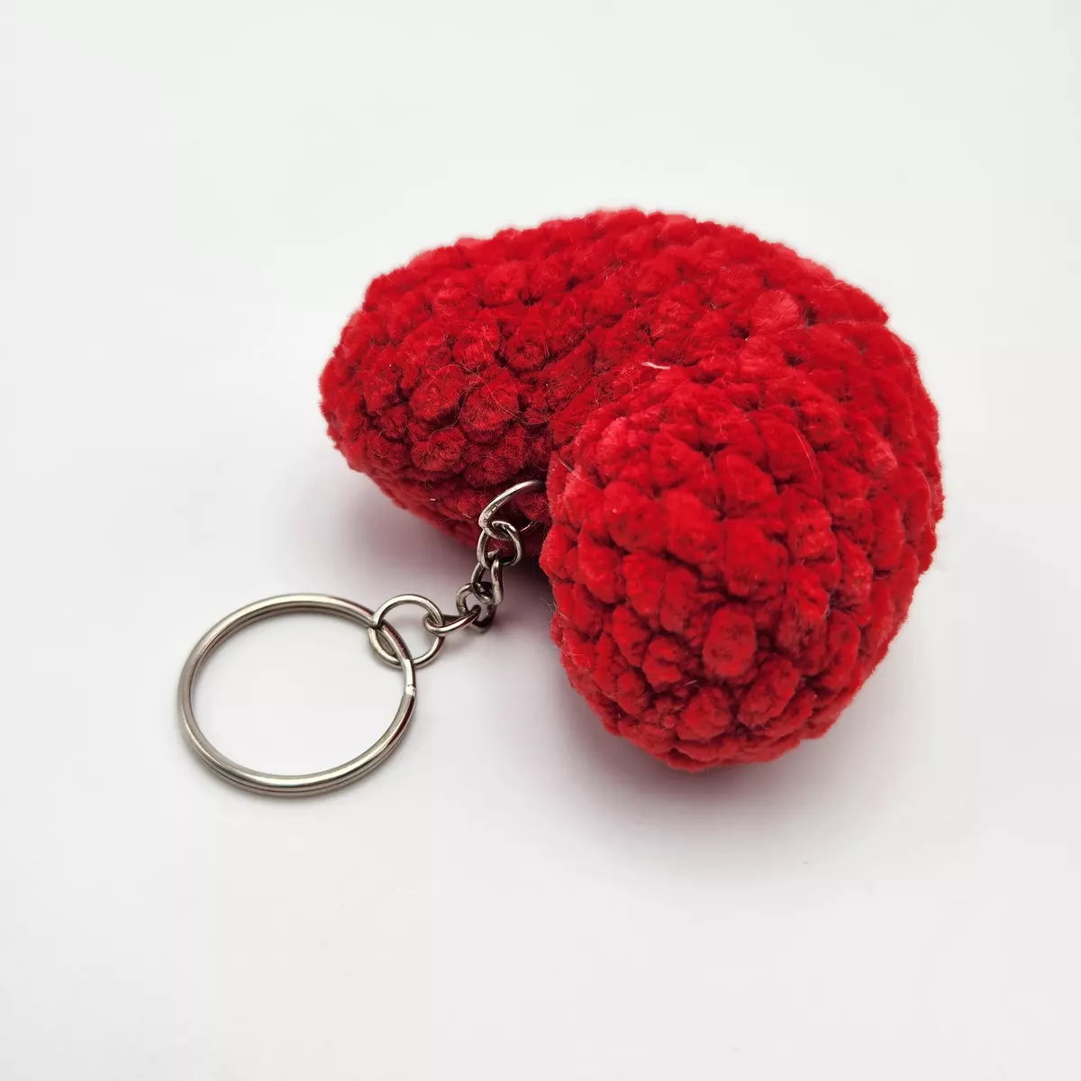 Mini-Coeurs - Mini coeur en crochet - porte-clés artisanal