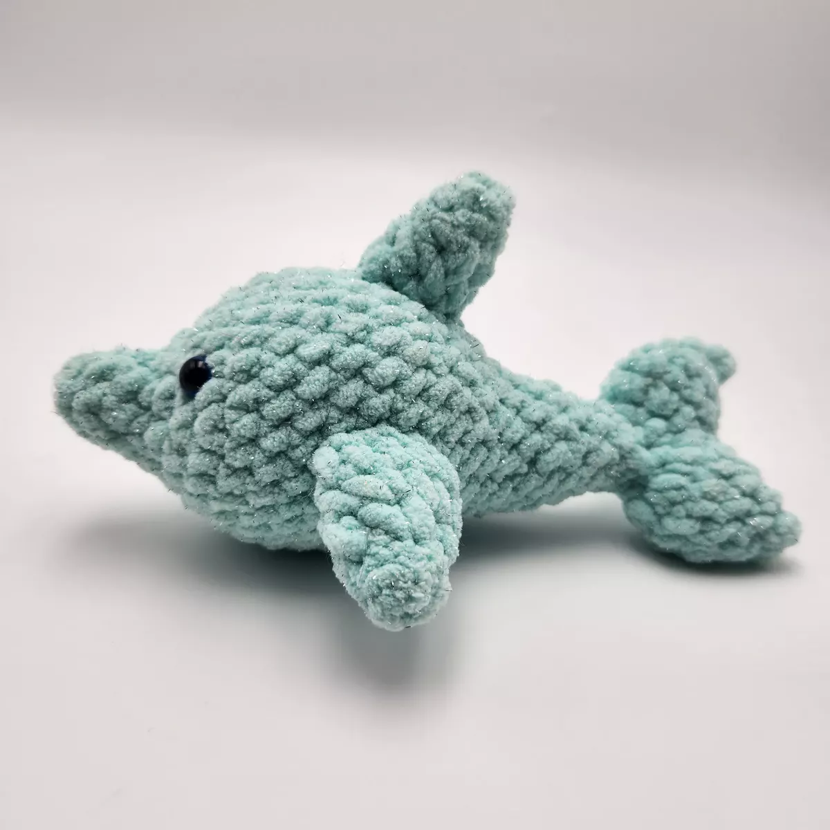 Dauphins - Dauphin en crochet - peluche artisanale avec détails fins