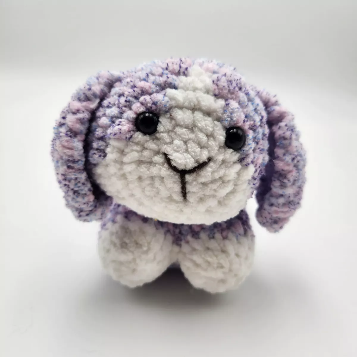 Lapins - Lapin en crochet - peluche artisanale, vue de face