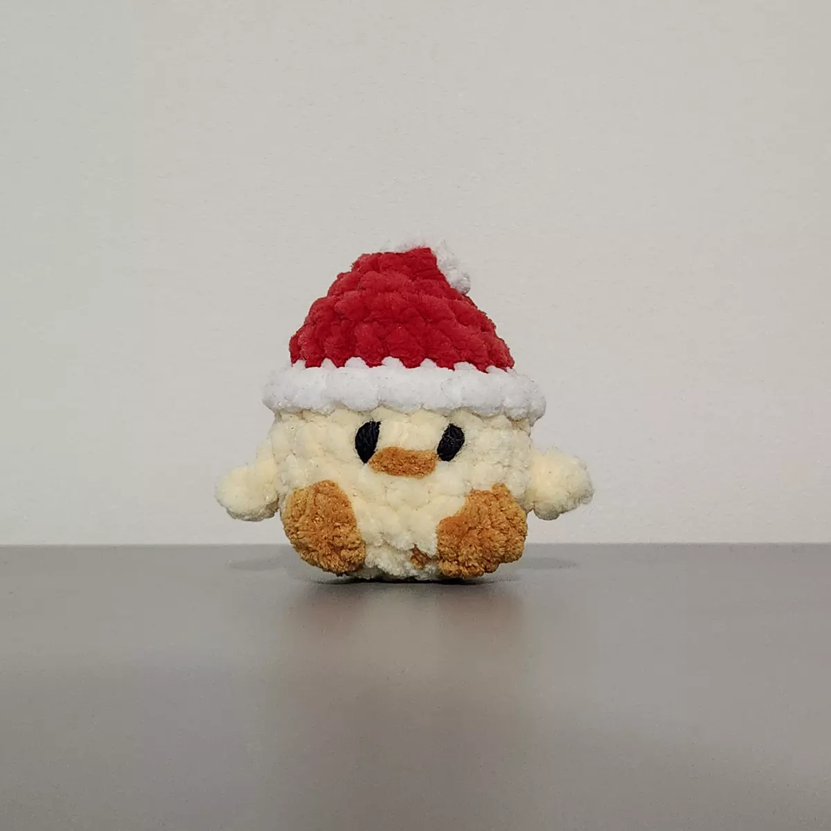 Mini-poussin de Noël au crochet