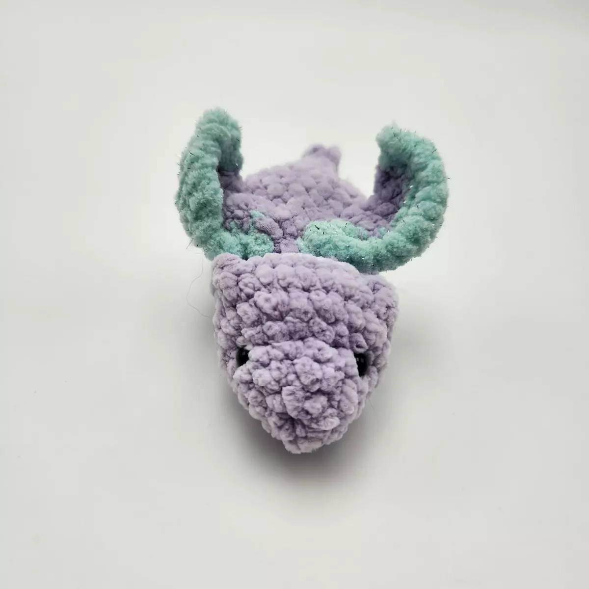 Mini-Dragon - Mini dragon en crochet - peluche miniature vue latérale - création faite main