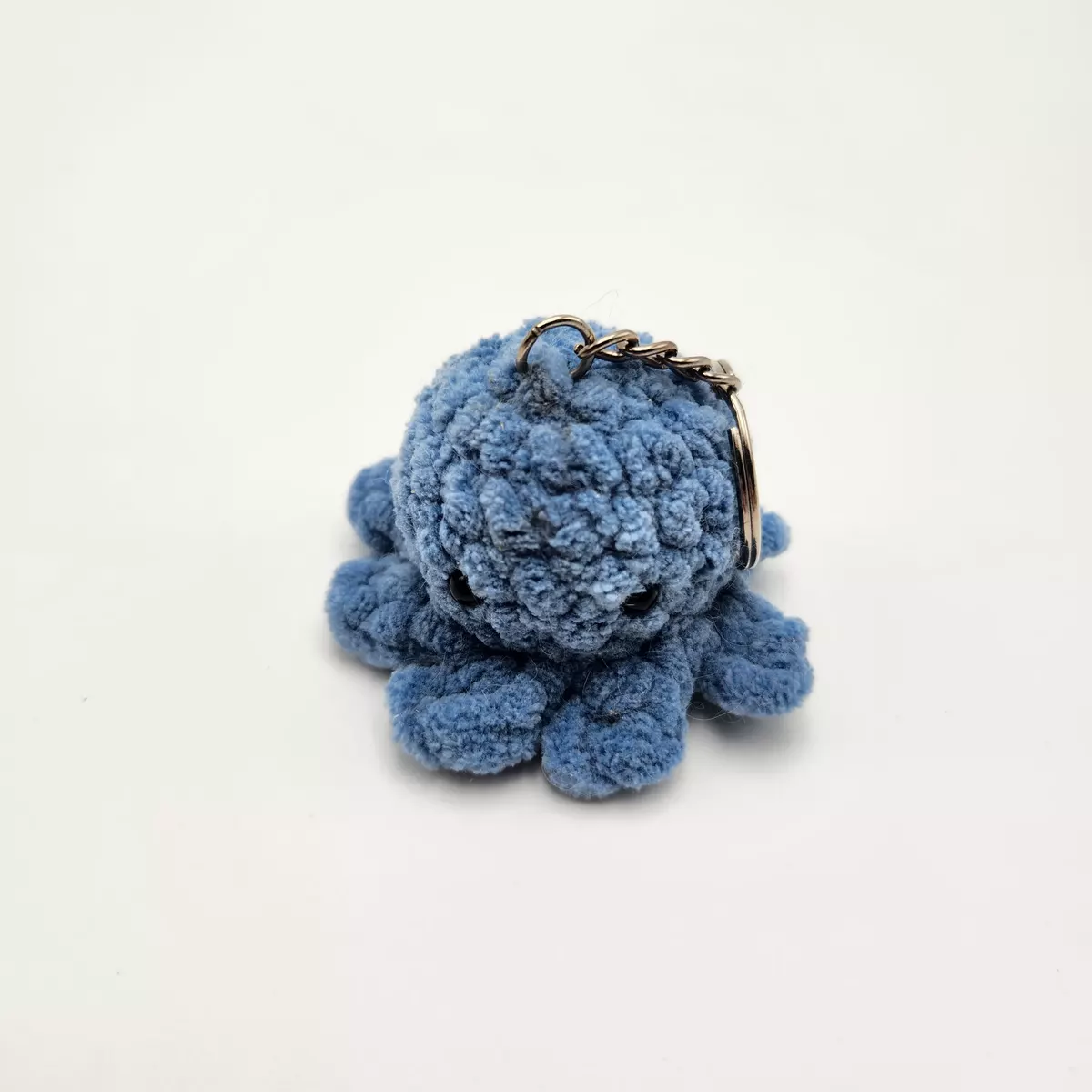 Poulpe en crochet coloris bleu jean
