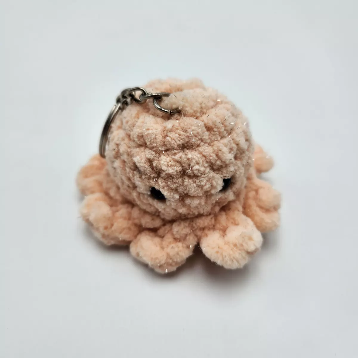 Poulpe en crochet coloris pêche