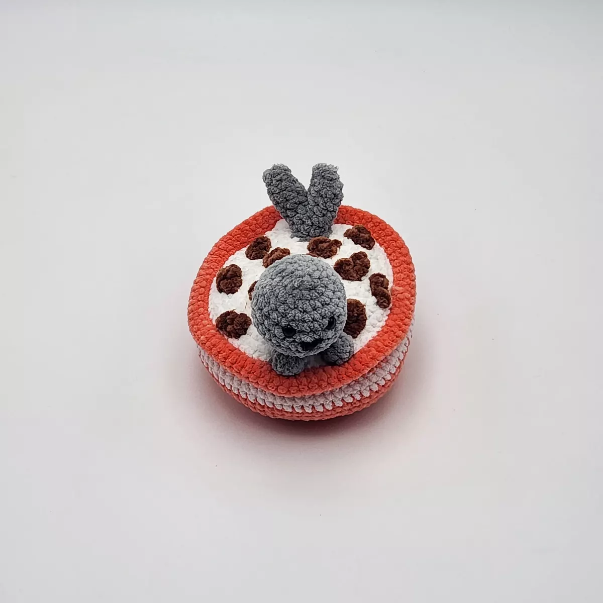 Seal'real en crochet - peluche douce, vue latérale - création faite main