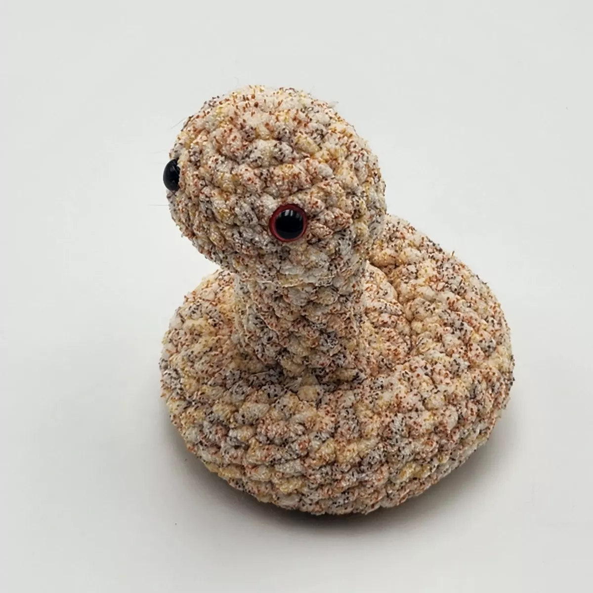 Serpents - Serpent en crochet - peluche faite main, vue latérale