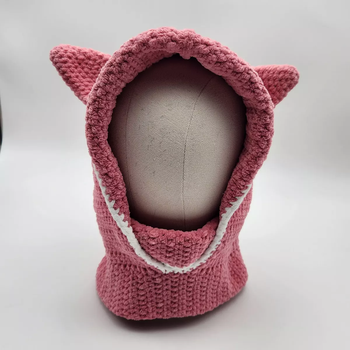 Snood à capuche - Snood en crochet - accessoire artisanal, vue de face
